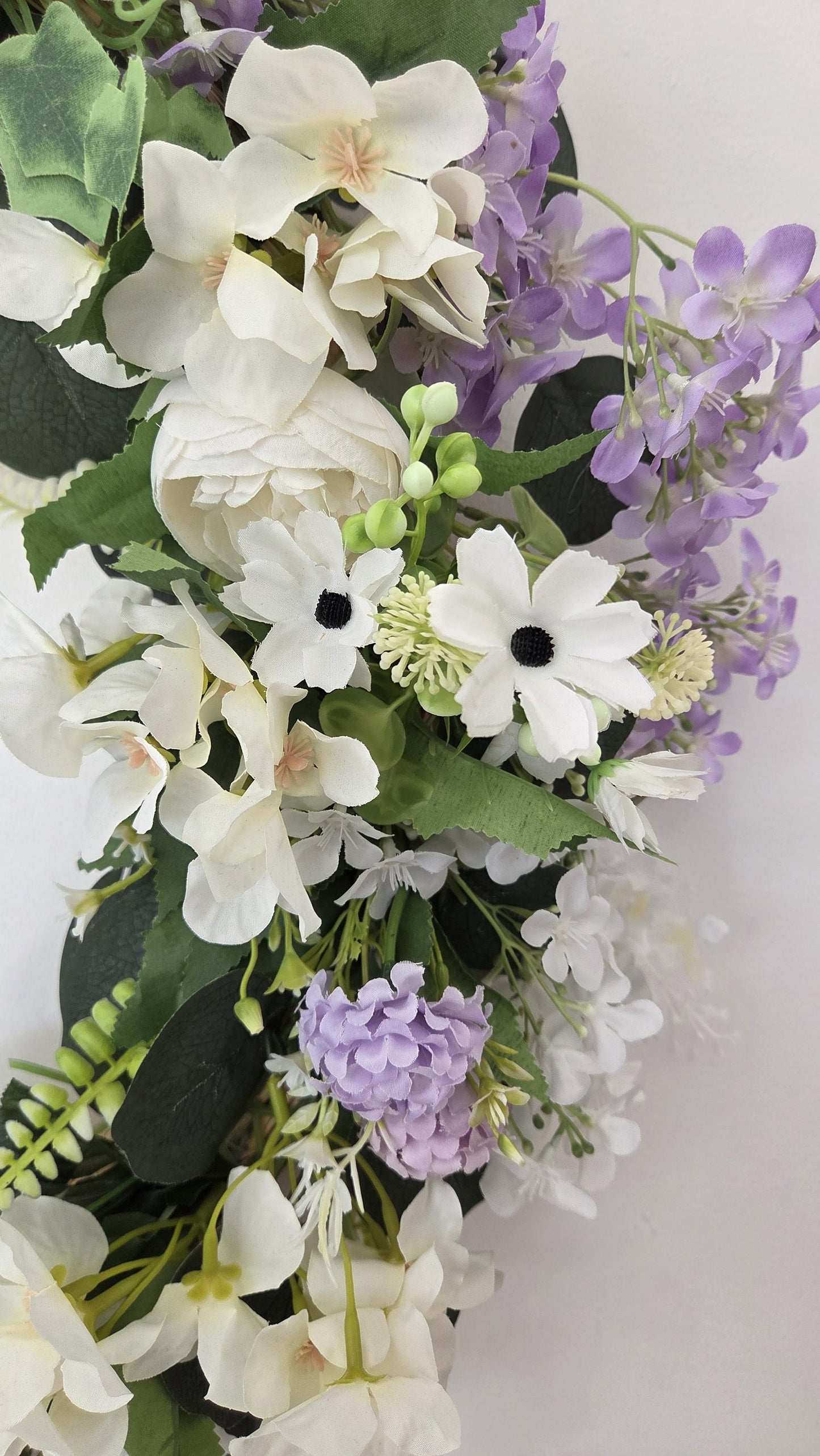 Ready Made 'Lilac Dreams' Door Wreath. Large 55cm door or wall wreath