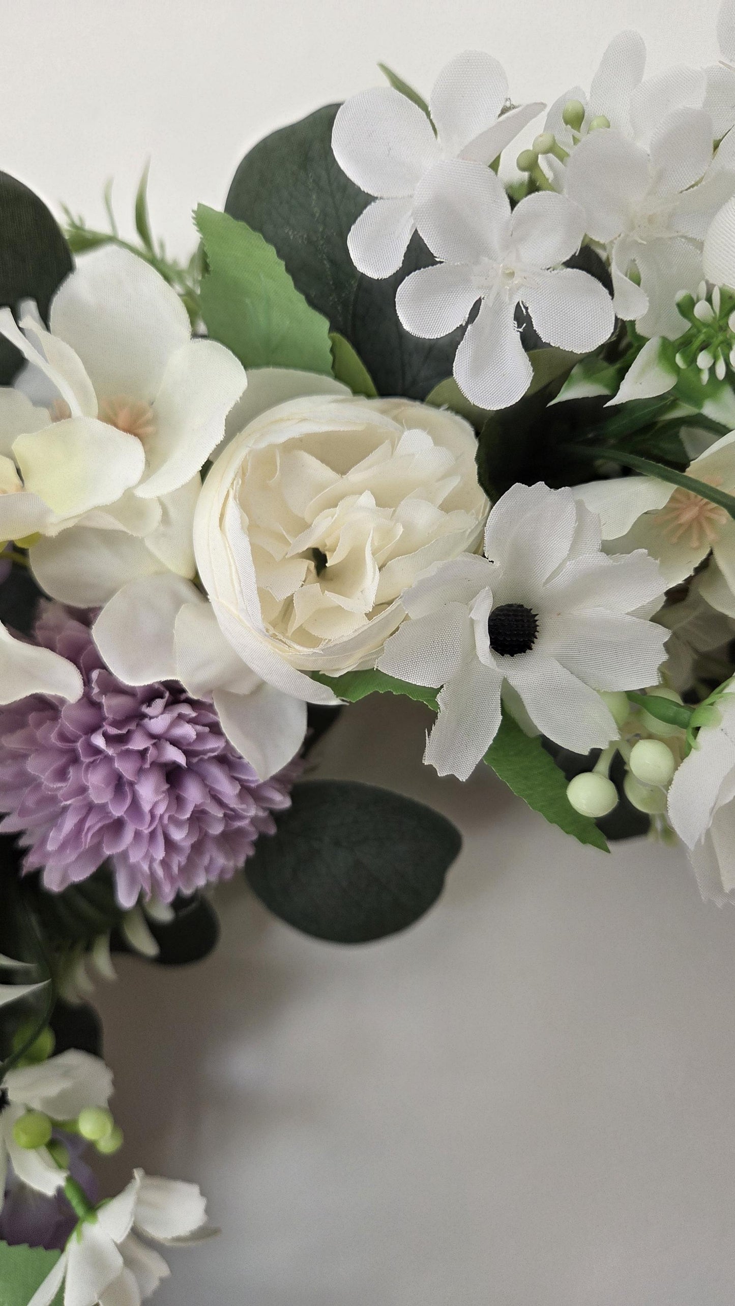 Ready Made 'Lilac Dreams' Door Wreath. Large 55cm door or wall wreath