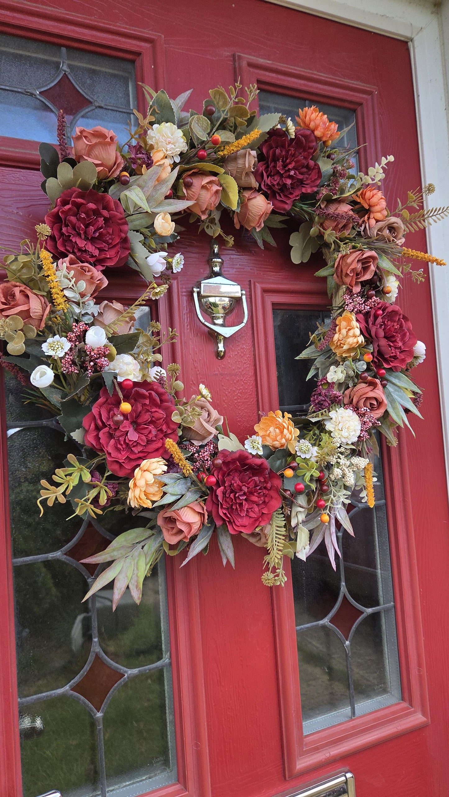 Ready Made 'Autumn Dreams' Door Wreath. Large 55cm door or wall wreath