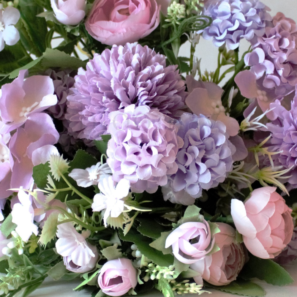 The Lilac Bloomsy Box - Silk Flowers Collection