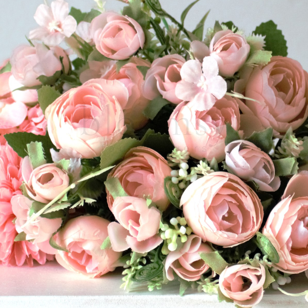 The Peach Bloomsy Box - Silk Flowers Collection