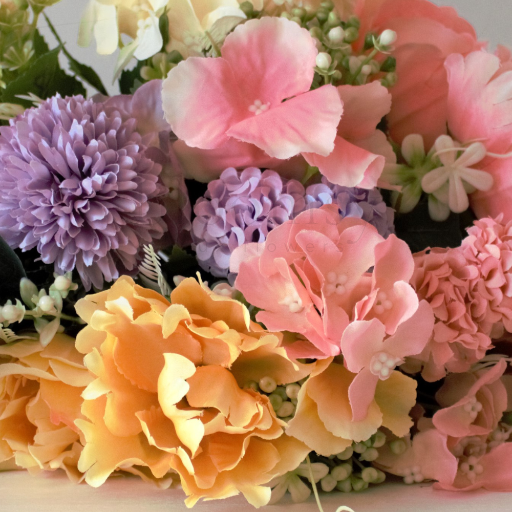 The Spring Pastel Bloomsy Box - Silk Flowers Collection