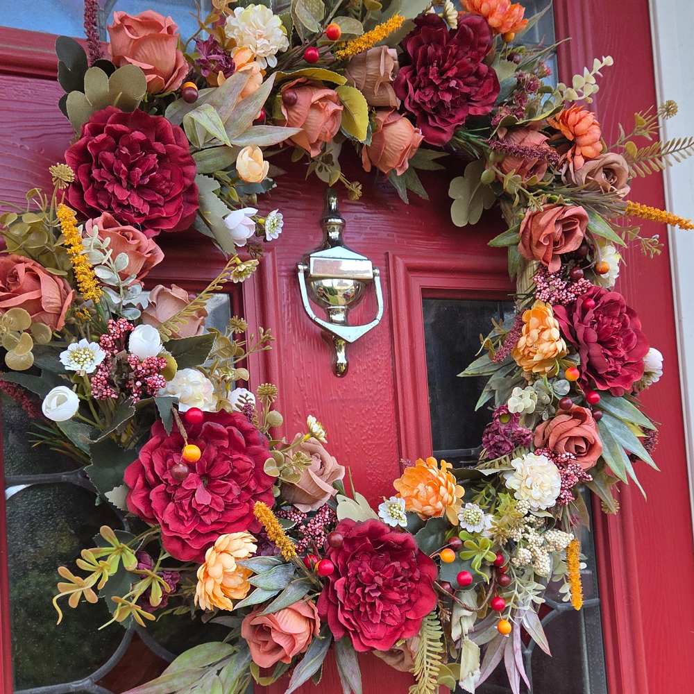 Large Autumn Days Door and Wall Wreath