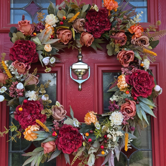 Large Autumn Days Door and Wall Wreath