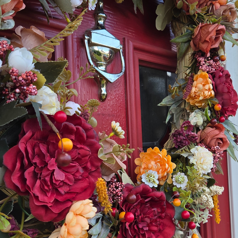 Large Autumn Days Door and Wall Wreath