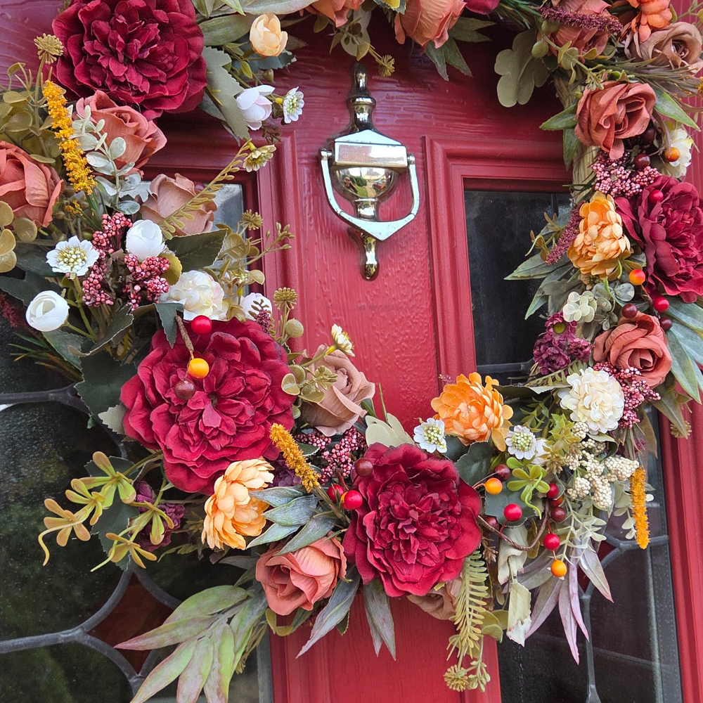 Large Autumn Days Door and Wall Wreath
