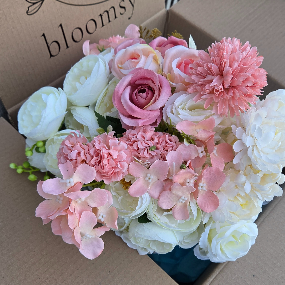 The Mix & Match Bloomsy Box - Choose your own colours silk flower bunches