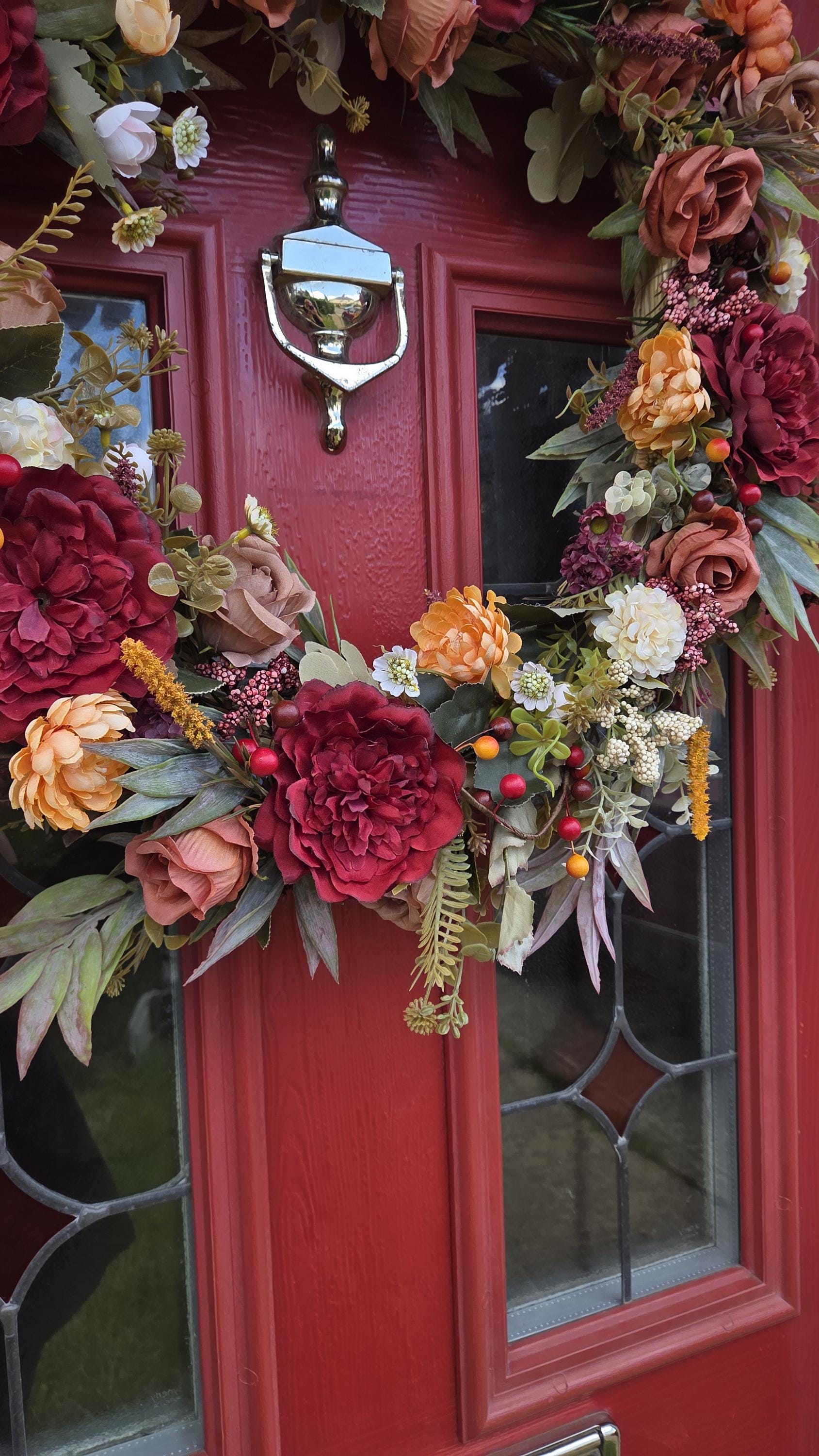 Ready Made 'Autumn Dreams' Door Wreath. Large 55cm door or wall wreath