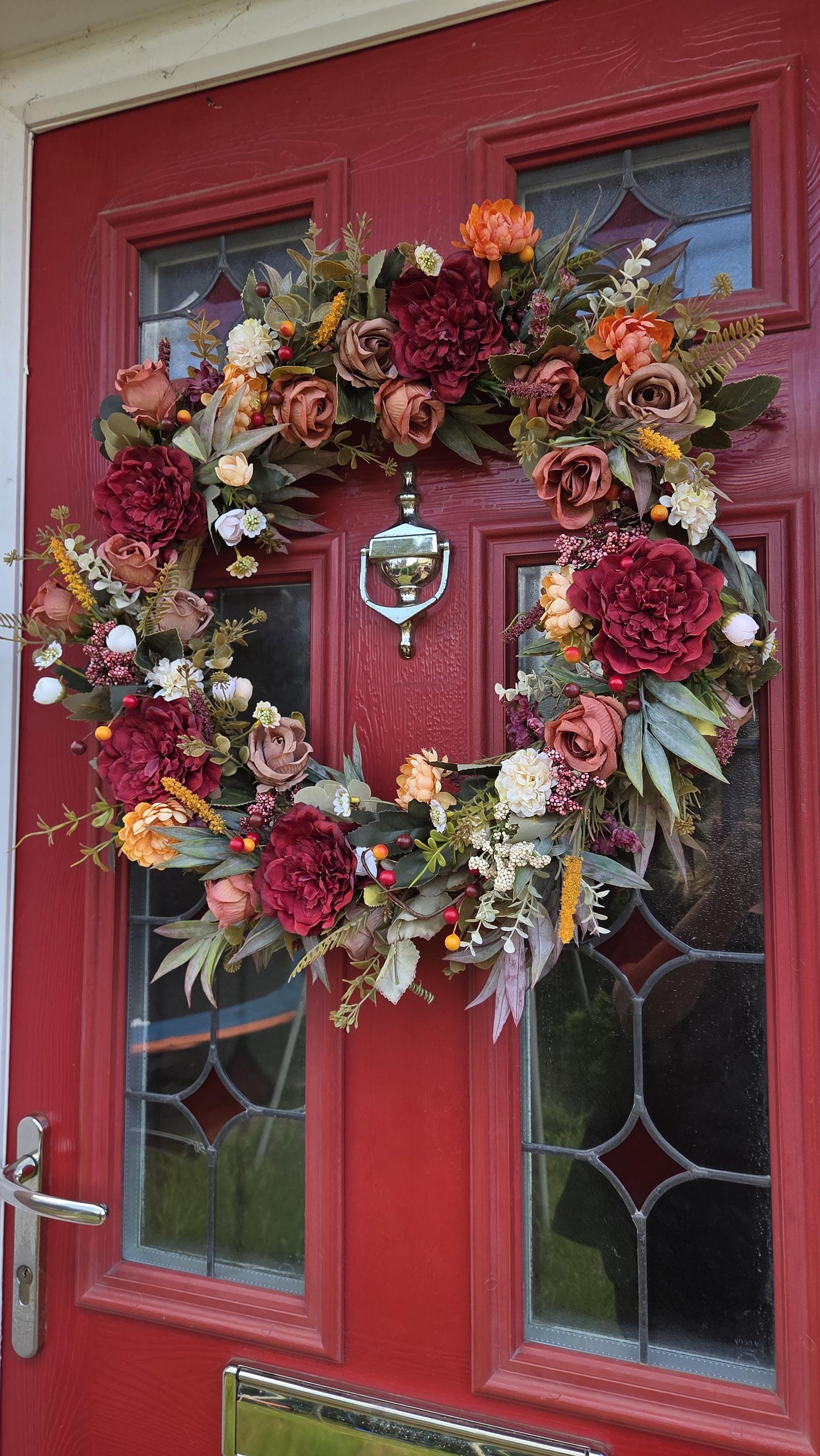 Ready Made 'Autumn Dreams' Door Wreath. Large 55cm door or wall wreath
