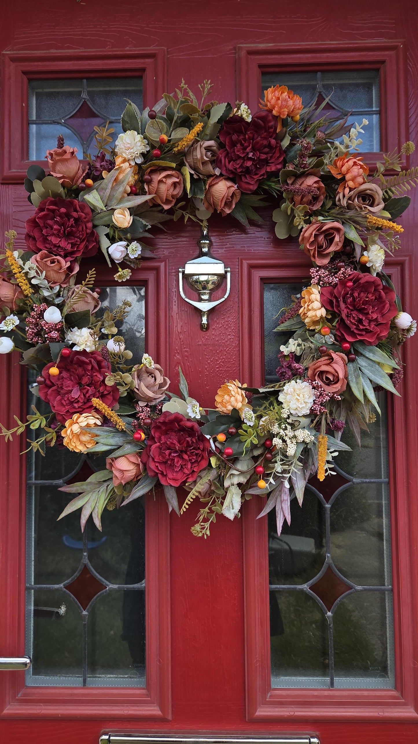 Ready Made 'Autumn Dreams' Door Wreath. Large 55cm door or wall wreath